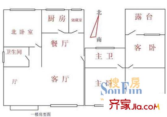 大上海国际花园侨亨园户型图上海 大上海国际花园乔亨园 户型图 3室3厅2卫1厨