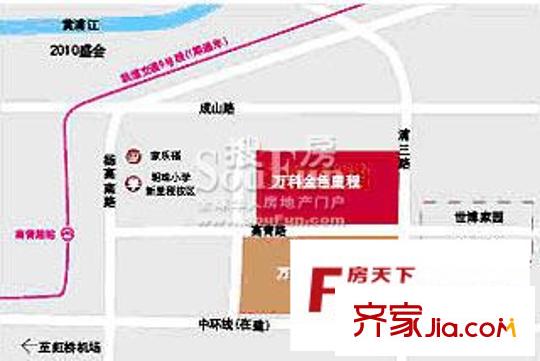 萬科金色里程交通圖