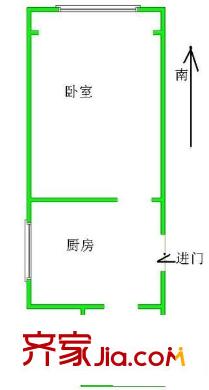 濰坊六村戶型圖戶型圖 1室1廳1衛(wèi)1廚