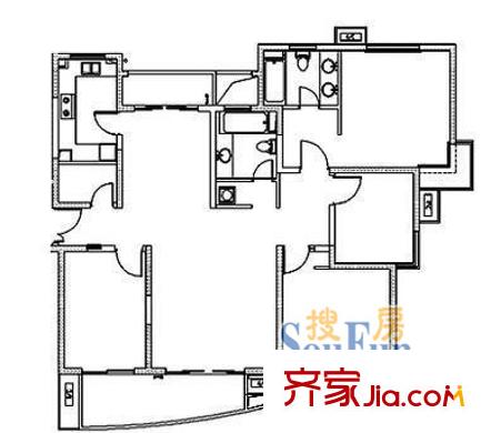 上海 錦華花園 戶型圖