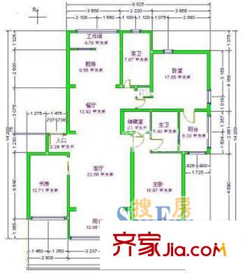 上海 錦華花園 戶型圖