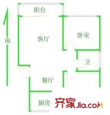 光鴻苑 2室 戶型圖