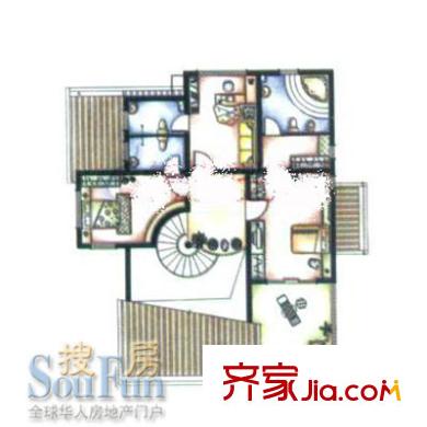 润和苑户型图F型二层户型图 2室1厅2卫