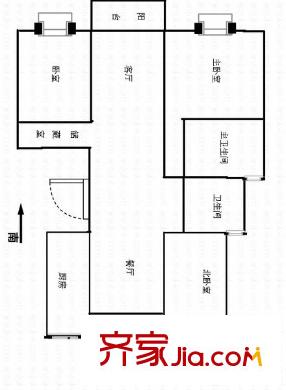 润和苑 3室 户型图