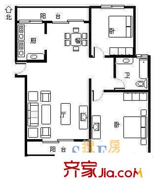 上海 錦華東南苑 戶型圖