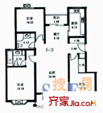 愛法新城一期 戶型圖