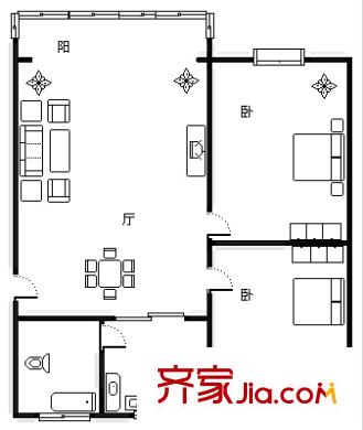上海 新高橋春暉苑 戶型圖