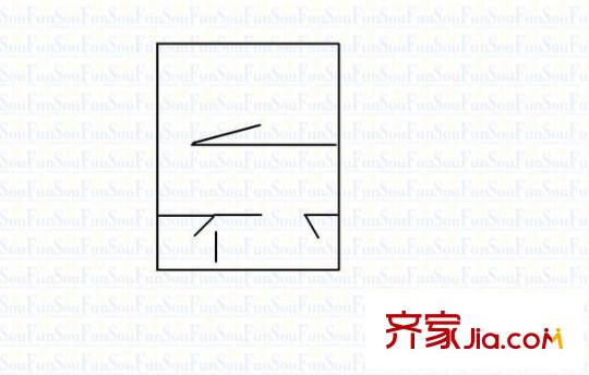 由由二村 1室 戶型圖