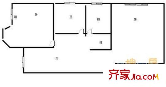 上海 天申小区 户型图