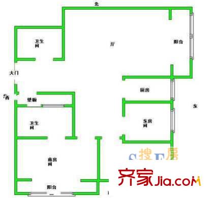 上海 眾城公寓 戶型圖