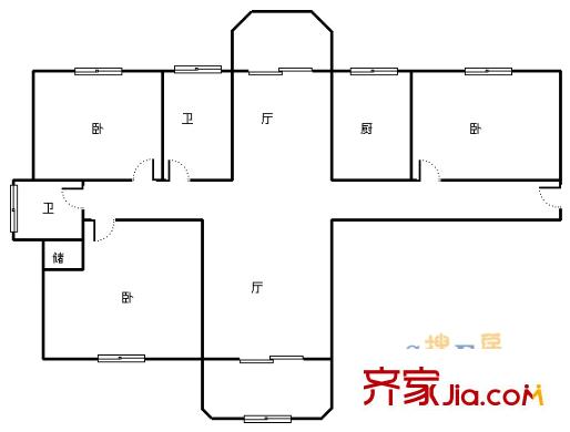上海 公园养生豪庭 户型图