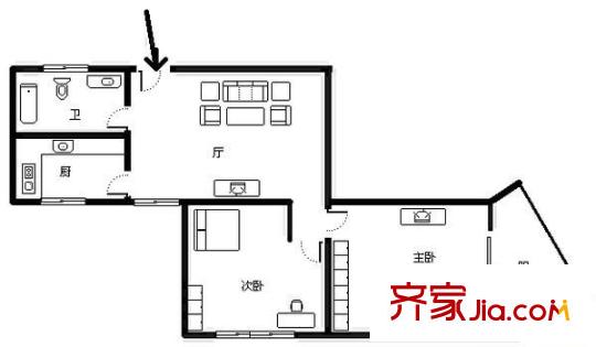云二小區(qū)戶型圖戶型圖 2室1廳1衛(wèi)1廚