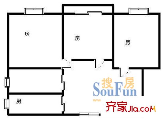 上海 葡萄園新村 戶型圖