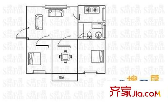 上海 葡萄園新村 戶型圖