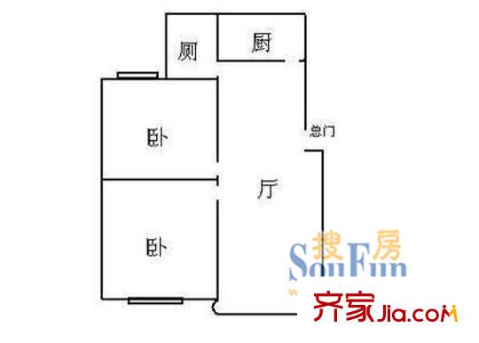 上海 宝山二村 户型图
