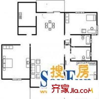 大華錦繡華城第9街區(qū) 3室 戶型圖