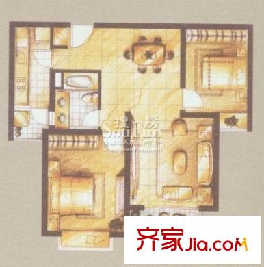 上海 国贸花园 户型图