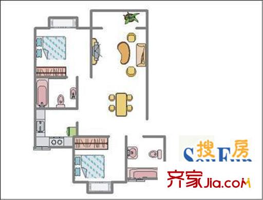 上海 国贸花园 户型图