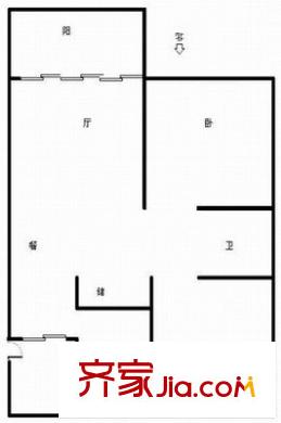 凌兆玉蘭苑 2室 戶型圖