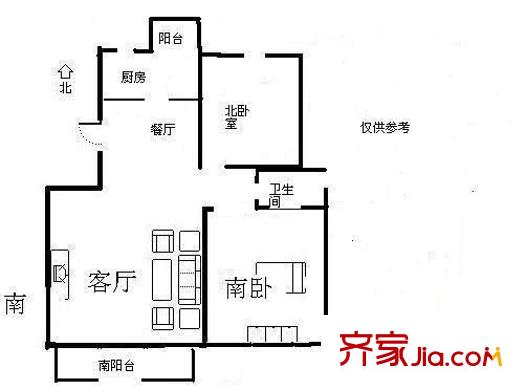 高兴花园五街坊 0室 户型图