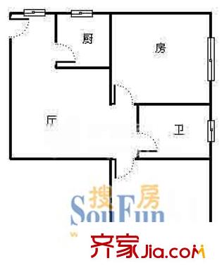 上海 虹城公寓 户型图