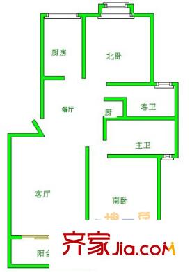 東陸新村二街坊戶型圖上海 東陸二街坊 戶型圖 3室2廳2衛(wèi)1廚