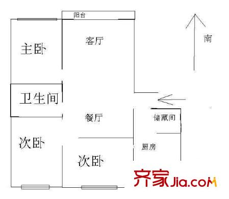 上海 政宁小区 户型图