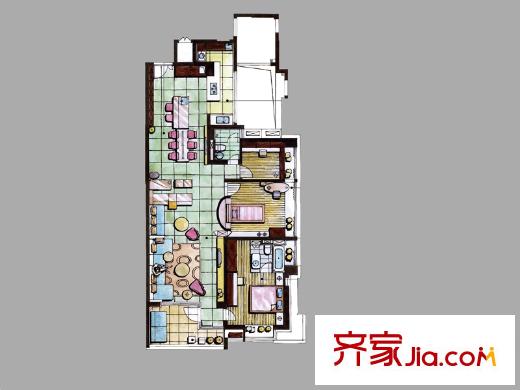 明园森林都市三期涵翠苑户型图明园森林都市三期涵翠苑户型图:177平方米 3室2厅2卫1厨