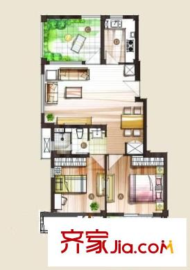 南新四村戶型圖戶型圖 1室1廳1衛(wèi)1廚