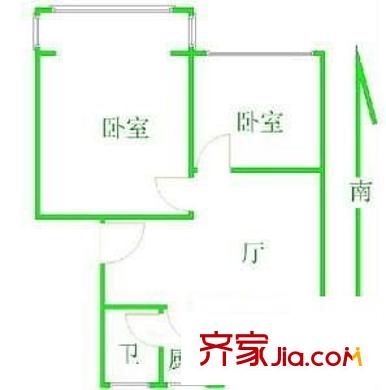 南新四村戶型圖戶型圖 2室1廳1衛(wèi)1廚