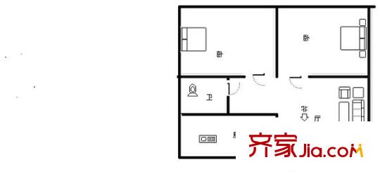 高兴花园二三四街坊 0室 户型图