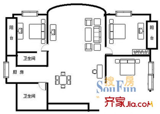 上海 新华苑 户型图