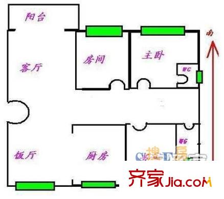 上海 虹田苑 户型图