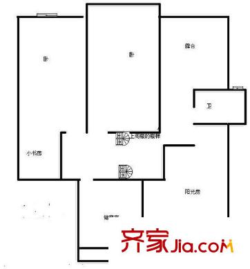 新弘国际公寓 4室 户型图
