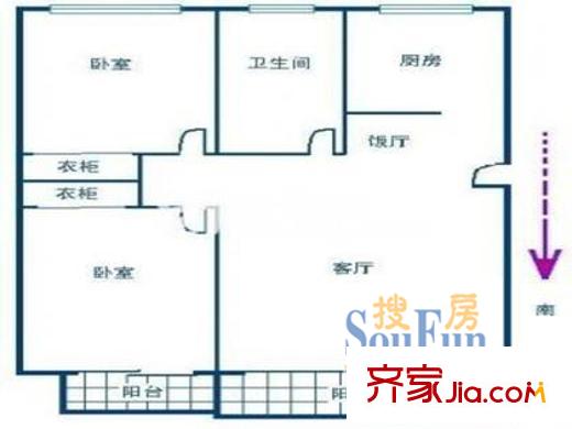 上海 虹田苑 户型图