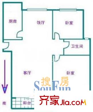 上海 虹田苑 户型图