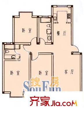 上海 虹田苑 户型图