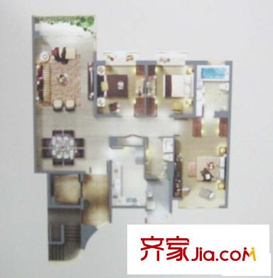 泰欣嘉园户型图S17# S27# 户型图 3室2厅2卫