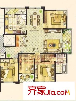 泰欣嘉园 4室 户型图