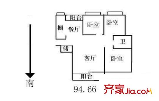 康橋花園東園 0室 戶型圖
