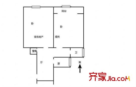 长风四村 0室 户型图