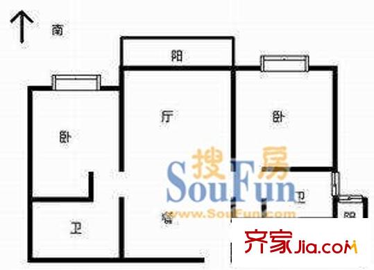 上海 白玉苑 户型图