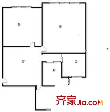 翠竹苑 3室 戶型圖