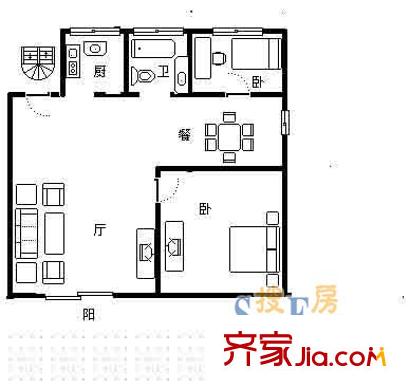 上海 蒲汇新村 户型图