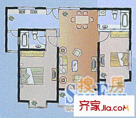 上海 水岸豪庭 户型图