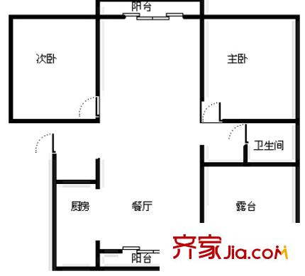 上海 同润加州 户型图