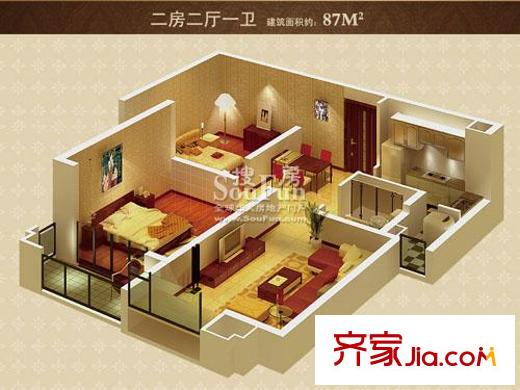 上海 中海万锦城 户型图