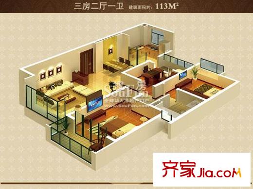 上海 中海万锦城 户型图