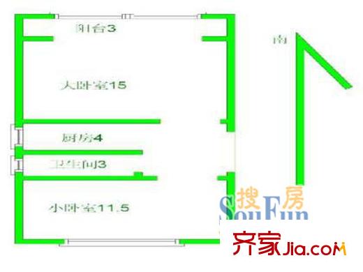 闻喜路1223弄小区户型图上海 闻喜路1223弄 户型图 2室1厅1卫1厨