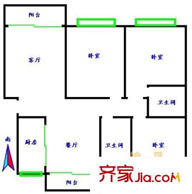 上海 汇金公寓 户型图